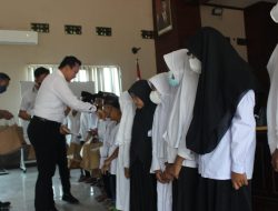 Beri Santunan kepada Anak Yatim, Kasat Reskrim Polres Nganjuk Harap Jadi Ikhtiar Menjaga Kamtibmas Tetap Kondusif