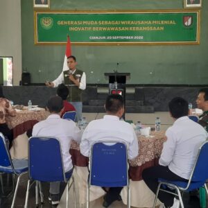 Melalui Komsos Yonif Raider 300/Bjw Memberikan Inovatif Wirausaha Milenial Kepada Generasi Muda Yang Berwawasan Kebangsaan