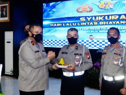 Polda Kalbar Gelar Syukuran Hari Lalu Lintas Bhayangkara ke-67
