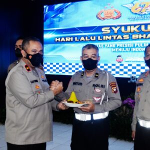Polda Kalbar Gelar Syukuran Hari Lalu Lintas Bhayangkara ke-67