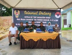 Kunjungan Kerja Kepala BP TWP AD Mayor Jendral TNI Firman Dahlan S.I.P di Perumahan GRAHA KARTIKA INDAH III Kendari