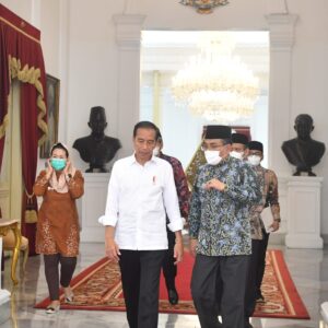 Presiden Jokowi Terima PBNU, Bahas Persiapan R20 Di Bali