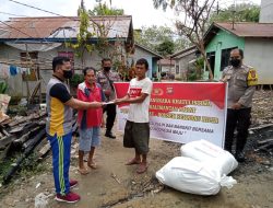 Polres Sekadau Kembali Salurkan Bantuan Kepada Korban Kebakaran