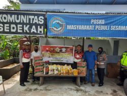 Meriahkan Hari Lalu Lintas Ke-67 Tahun, Satuan Lalu Lintas Polres Kubu Raya Santuni Masyarakat Peduli Sesama