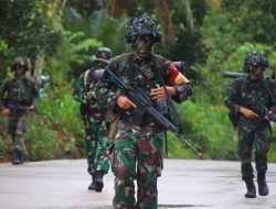 Yonif 611/Awang Long Gelar Latihan Uji Siap Tempur Tingkat Kompi Terintegrasi