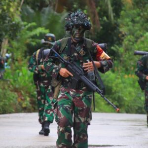 Yonif 611/Awang Long Gelar Latihan Uji Siap Tempur Tingkat Kompi Terintegrasi