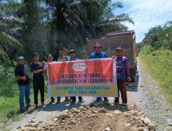 Jalin Kemitraan, Socfindo Seumanyam Bantu Akses Jalan ke Kebun