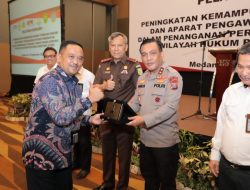 Hadiri Pelatihan APH dan APIP, Kapolda Sumut Komitmen Berantas Segala Tindak Pidana Korupsi