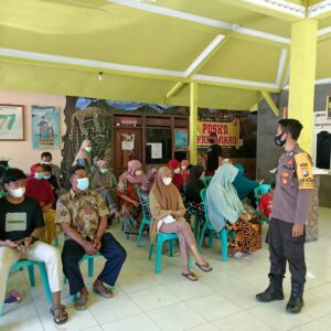 BHABINKAMTIBMAS DESA PALANG SAMBANG DAN TATAP MUKA DENGAN TOKOH MASYARAKAT, JALING KERJA SAMA DENGAN TOMAS