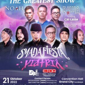 ETOR Promotor Gelar Konser Terbesar SMADA FIESTA 2022, Hadirkan Dewa 19 Featuring Ari Lasso + Virzha dan NOAH