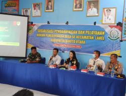 Sosialisasi Pendampingan Dan Pelayanan Hukum Desa Se-Kecamatan Lahei