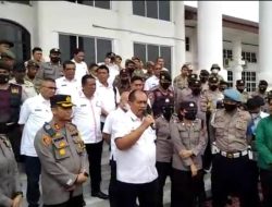 Pemuda Ansor Cabang Simpang Empat Gelar Unras Di Kantor Bupati Dan DPRD Asahan