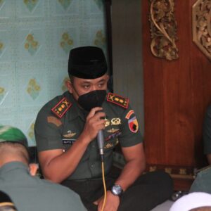 Sambut HUT Ke 77 TNI Tahun 2022, Kodim 0808/Blitar Gelar Pengajian Dan Doa Bersama