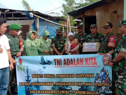 Dalam Rangka Menyambut HUT TNI KE-77, Kodim 0422/LB Melaksanakan Karya Bakti dan Bakti Sosial