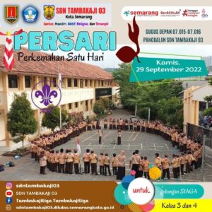 SDN Tambakaji 03 Kota Semarang Adakan Kegiatan persari / Perkemahan Satu Hari 2022 untuk golongan siaga