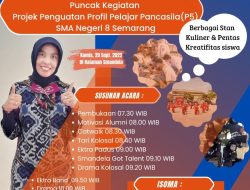 SMA Negeri 8 Semarang Gelar Karya Projek Penguatan Profil Pelajar Pancasila