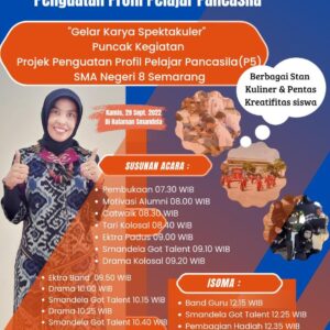 SMA Negeri 8 Semarang Gelar Karya Projek Penguatan Profil Pelajar Pancasila