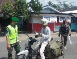 Antisipasi Lonjakan Kasus Positif Covid-19, Kodim 0808/Blitar Gelar Patroli Gabungan Dan Penegakan Protkes