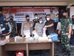 Polres Asahan Gelar Konferensi Pers Pengungkapan Narkoba Dan Pemusnahan Barang Bukti