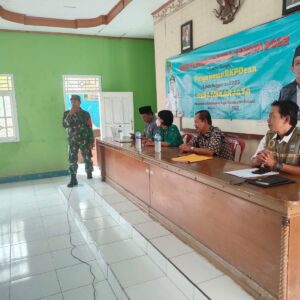 Babinsa Koramil 13 Kedungwaringin Hadiri Musdes Perencanaan Pembangunan TA 2023