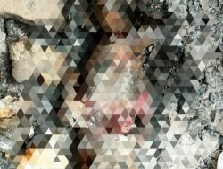 Polres Pelabuhan MakassarOlah TKP Penemuan Mayat Bayi Terbakar Di Pasar Sentral