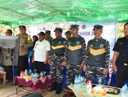 Sambut HUT Ke-77 TNI Angkatan Laut, Lantamal XII Ikut Gerakan Nasional Laut Bersih Secara Serentak Seluruh Indonesia