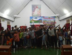 Harmonisasi Keagamaan, Dansatgas Pamtas Yonif 123/RW Hadiri HUT Klasis GPI Papua Muting di Perbatasan Papua