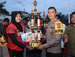 Turnament Volly Piala Kapolres Cup di Kecamatan Kubu, Kapolres Kubu Raya AKBP Jerrold H.Y. Kumontoy, S.I.K., M.Si Kegiatan ini akan terus ditingkatkan