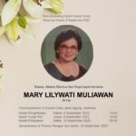 RIP “Telah Kembali Kepangkuan Bapak di Surga Dengan Damai Almarhumah Nyonya “Mary Lilywati Muliawan (83) Tahun