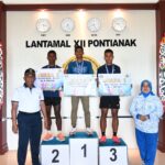 Lantamal XII Gelar Fun Run 7,7 Km Di Mako Lantamal XII Dalam Rangka HUT Ke-77 TNI AL