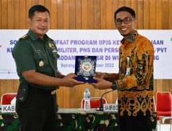 Sosialisasi Manfaat Program BPJS Ketenagakerjaan Kepada Anggota Militer PNS Dan Persit Korem 181/PVT