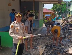 Wakapolres Kayong Utara Tinjau Langsung Lokasi Kebakaran