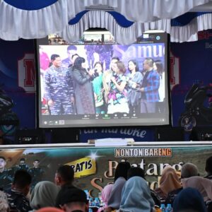 Lantamal XII Gelar Nonton Bareng Sinetron Bintang Samudera Tayangan Episiode Perdana