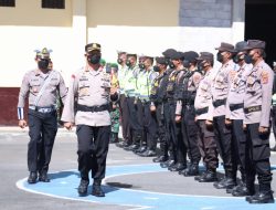 Kapolres Ngada Pimpin Apel Gelar Pasukan Operasi Zebra Turangga 2022