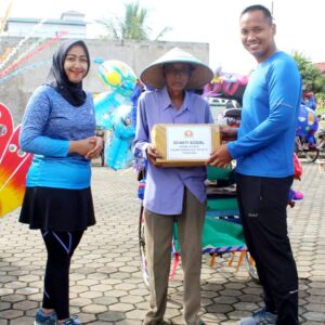 Memeriahkan HUT TNI ke-77, Digelar Karnaval Becak Hias Oleh Kodim 1012/Buntok