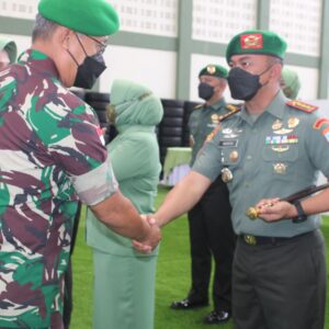 Pangdam XII/Tpr Terima Laporan Korps Kenaikan Pangkat Perwira Periode I Oktober 2022