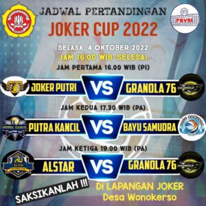 Ayo!! Ikuti dan Saksikan Open “JOKO SEGER CUP 2022” Bola Volly Desa Wonokerso Dengan Total Hadiah 27 Juta