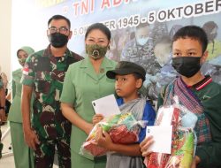 Sambut HUT ke-77, TNI di Kalbar Gelar Bakti Sosial di Perbatasan RI-Malaysia