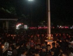 Kapolres Banjarnegara Menghadiri Acara 1000 Lilin Dan berdoa Bersama Di Alun-alun Banjarnegara