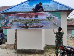 Karya Bakti Dalam Rangka HUT TNI ke- 77, Koramil Kota Bangun Geruduk Tempat Ibadah