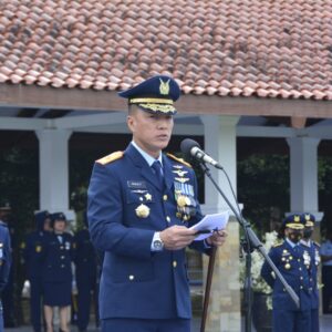 Danlanud Iswahjudi Pimpin Upacara Peringatan HUT Ke 77 TNI