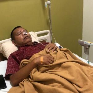 Tanpa Pamrih, Kapolres Rohul Bantu Ketua PD IWO Tengah Sakit Dirawat RS Awal Bros Ujung Batu