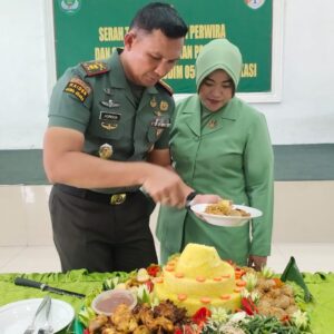 Dandim 0509 Letkol inf Muhammad Horison Ramadhan Pimpin Upacara Kenaikan pangkat para Bintara dan Tamtama di jajaran Kodim 0509 Kabupaten Bekasi