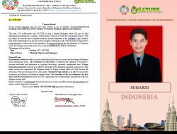 Suhardi Asal Riau Berhasil Dapatkan Beasiswa Perwakilan Indonesia Delegasi International Youth Exchange and Conference ke 3 Negara