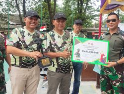 Sambut HUT TNI ke 77 Turnamen Bola Volley Dandim Cup Berlangsung Sengit