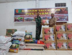 Indahnya Berbagi, Satgas Pamtas Yonif 711/Rks Silahturahmi Ke Panti Asuhan