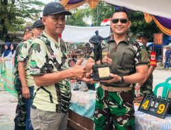 Sambut HUT TNI ke 77 Dandim 0509 Secara Resmi Membuka Open Turnamen Bola Volly Putra Dandim Cup