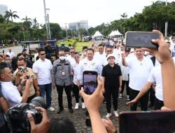 Ketua MPR RI Bamsoet Temani Diplomasi Jalan Pagi Airlangga Hartarto dan Puan Maharani