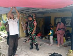 Melalui Komsos Babinsa Berikan Himbauan Jaga Kesehatan di Musim Penghujan