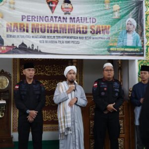 Satuan Personil Brimob Kalbar Peringati Maulid Nabi Besar Muhammad SAW 1444 H